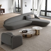 Ensemble de canapés d'angle irréguliers de style contemporain GEDO pour la maison, le bureau, le hall d'hôtel, la réception, les salles de réunion, les clubs, les bureaux de vente
