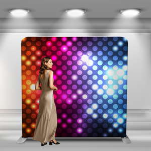 <span class=keywords><strong>Backdrop</strong></span> Foto Booth Kain Tension Cetak Kustom Dua Sisi 8x8, Pemasangan Cepat, untuk Fotografi Acara - Product Image 4