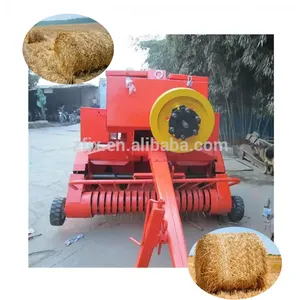 Rectangle Shape Agricultural Straw Baler Wheat Rice Straw Bander Machine