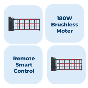 Barreira de Cerca Contra Inundações em Aço Galvanizado Resistente às Intempéries JZH Technology BB-02, Comprimento Ajustável de 1-6m, Motor de 180W com Controle Remoto - Product Image 5
