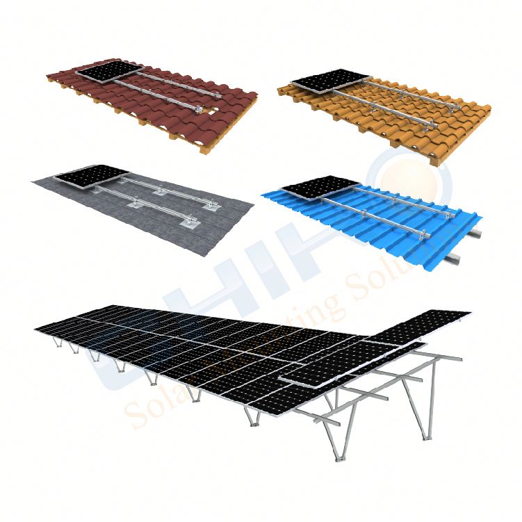 Pv Aluminum Ground Mounting Solar Energy Bracket System