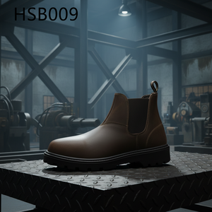 Chaussures de sécurité ZYF en cuir Crazy Horse haut de gamme pour la construction de tunnels, réparation de quais, avec bande élastique haute extensibilité, <span class=keywords><strong>bottes</strong></span> de travail pour hommes HSB009 - Product Image 1