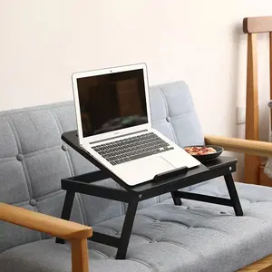 Travail à domicile pliable petit déjeuner Portable debout en bois pliable ordinateur portable table lit ordinateur bureau