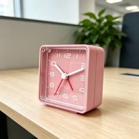 Jam Alarm Kotak Klasik BB Dengan Lampu untuk Penggunaan di Meja