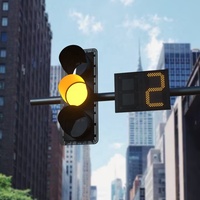 800mm * 600mm deux chiffres trois couleurs RS485 LED feu de signalisation compte à rebours