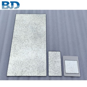 Trang trí hình chữ nhật vật liệu thủy tinh bề mặt bóng loáng backsplash Vàng Sliver xám cổ gương kính Gạch <span class=keywords><strong>Mosaic</strong></span> - Product Image 1