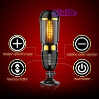 Männlicher Masturbator Sexspielzeug Penis-Trainings-Vibrator mit 10 Vibrationsmodi 5 Stoßmodi Herren-Sexmaschine Taschenmasturbator