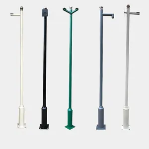 Factory production of wholesale street light poles,hot dip galvanized street light pole10 -30ft Q235 steel pole,cctv pole