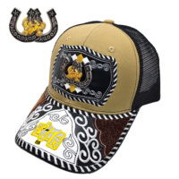 Gorra de Béisbol Unisex Personalizada con Logotipo de Herradura Metálica en 3D, Estilo Occidental, Étnico, Informal, para Pesca, Playa y Aire Libre