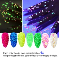 BOBOHOO Venta caliente 1200 piezas Color mezclado cristal AB diamantes de imitación brillante flatback 3D cristal 6 tamaños uñas decoración de diamantes de imitación