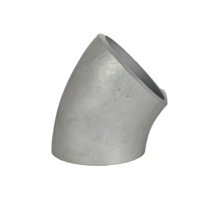 CNJS ventes directes d'usine de haute qualité 304 89mm * 5mm coude en acier inoxydable coude à 45 degrés de qualité industrielle