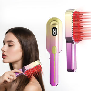 Vendita calda pettine per la crescita dei capelli rosso + blu luce con siero di importazione testa elettrica massaggiatore Anti-perdita di capelli vibrazione del cuoio capelluto massaggio pettine - Product Image 4