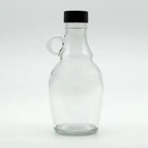 玻璃桌面罐透明琥珀色玻璃大容量玻璃罐鸡尾酒酒加州烈酒饮用