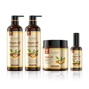 Ücretsiz örnek sağlıklı doğal organik fas saç büyüme saç yağ şampuanı doğal saç seti şampuan ve saç kremi