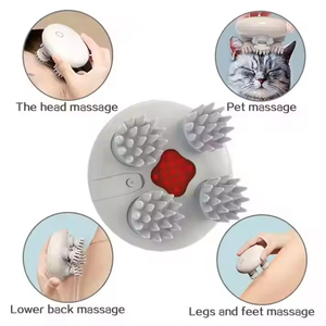 Masajeador eléctrico doméstico para el cuero cabelludo con garras, resistente al agua IPX7, material ABS+silicona, temporizador de 10 minutos, Tipo-C - Product Image 6