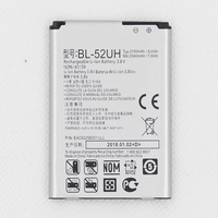 Batterie ISUNOO 2100mah BL-52UH pour LG BL 52UH Spirit H422 D280N D285 D320 D325 DUAL SIM H443 Remplacement interne