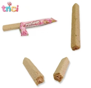 Rollos Crujientes <span class=keywords><strong>de</strong></span> <span class=keywords><strong>Fibra</strong></span> <span class=keywords><strong>de</strong></span> Trigo con Forma <span class=keywords><strong>de</strong></span> Estrella Rellenos <span class=keywords><strong>de</strong></span> Chocolate y Leche, Personalizables OEM ODM, Populares y Más Vendidos - Product Image 2