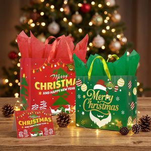 Bolsas de Papel de Lujo Personalizadas al por Mayor con Asa, Ecológicas, Reciclables, para Regalos, Ropa, Embalaje Navideño, Venta al por Menor, OEM, ODM - Product Image 3