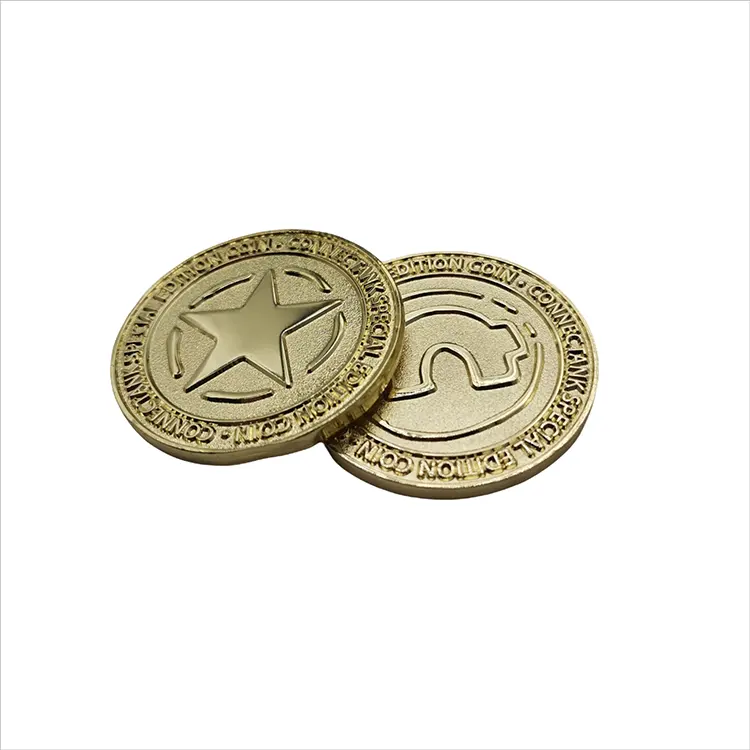Manufacturer of Chinese Made 3D Electroplated Souvenir Challenge Coin Zinc Alloy Metal Custom Coins