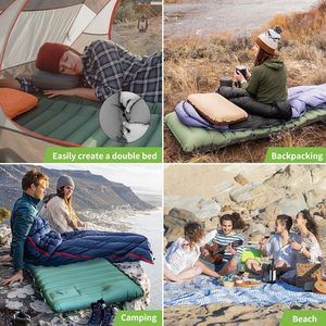 Widesea Camping Inflatable Mattress In Tent Folding Camp Bed Sleeping Pad Picnic Blanket Travel Air <b>Mat</b> Camping Equipment - Product Image 6