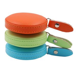 WW772 Cinta Métrica Portátil Cuadrada y Circular Personalizada de Cuero PU para Sastre con Logotipo, Venta al por Mayor de Fábrica, Artículo Promocional - Product Image 5