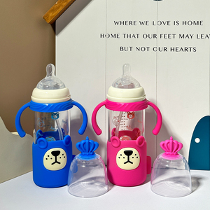 Bouteille de lait pour bébé en silicone de qualité alimentaire personnalisée en gros, 240 ml, <span class=keywords><strong>biberon</strong></span> pour nourrissons, eau, alimentation - Product Image 4