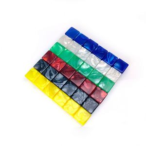 Dado de plástico personalizado de 6 caras y 16 mm, con esquinas cuadradas, en blanco, D6, para juegos de mesa - Product Image 1