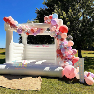 Inflatable lâu đài đám cưới trắng Inflatable thư bị trả lại nhà nhảy lâu đài <span class=keywords><strong>bouncy</strong></span> lâu đài với slide và bóng Pit - Product Image 5