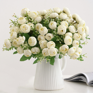 Đầy màu sắc cảm ứng thực sự tăng hoa trang trí mười lăm nụ trà nhỏ của guifei Vòng hoa và cây cho đám cưới - Product Image 2