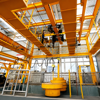 Pont roulant européen 20 tonnes anti-oscillation à chariot électrique à double poutre pour centrale électrique, exportateur CE