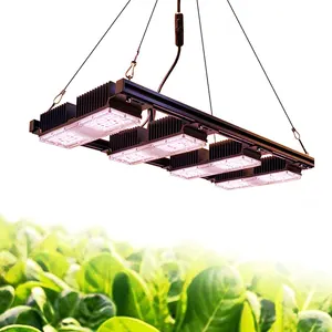 Luz LED de espectro completo para cultivo hidropónico e interior, 1500W, Chip Doble