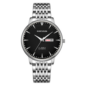 Montre pour hommes populaire étanche lumineuse double calendrier montre-bracelet en acier inoxydable Style d'affaires et décontracté - Product Image 1