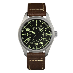 Fabricante profesional 39mm Hombres Relojes de piloto mecánico 20 Bar Impermeable Logotipo personalizado Reloj DE BUCEO automático Titanio - Product Image 5