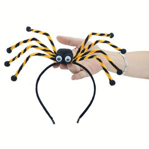 Serre-tête Citrouille Halloween avec Cornes de Diable – Accessoire de Déguisement pour Fête et Spectacle - Product Image 6