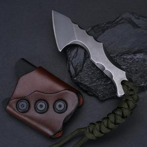 มีดผลไม้สแตนเลสแบบพกพาปรับแต่งได้สำหรับการผจญภัยกลางแจ้งและเกรด EDC - Product Image 6