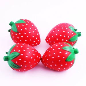 Jouet anti-stress en mousse PU à remontée lente, simulation de fruit fraise, pour enfants de 5 à 7 ans, unisexe - Product Image 2