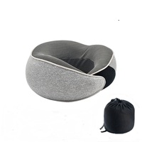 Oreiller de cou fonctionnel 3 en 1 ensemble avec masque pour les yeux voiture en forme de U soutien du cou oreiller en mousse à mémoire de forme vente en gros
