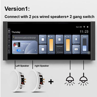 Panneau de commande à écran tactile multifonctionnel de 12 pouces Scènes centrales intelligentes Passerelle Zigbee Tuya Android US Smart Life