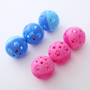 Bola mainan plastik 5cm kucing lucu dan sederhana cakar kucing bola lonceng Dingdang suara Self Hi Stress bantuan kucing mainan hewan peliharaan mainan - Product Image 4