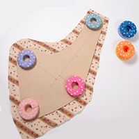 Lot de 4 poids de presse à coudre ronds, portables, durables, simples, en métal, à motif étoile coloré, en forme de donut
