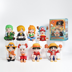 8 Estilos, <span class=keywords><strong>Figura</strong></span> de Manga de 10 CM, Serie de Comida de ONE PIECE, Luffy, Nami, Zoro, Sanji, <span class=keywords><strong>Chopper</strong></span>, Yamato, <span class=keywords><strong>Figura</strong></span> de PVC, Juguetes de Anime - Product Image 1