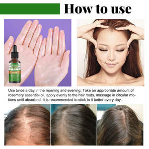 Sérum de croissance des cheveux au romarin biologique naturel OEM nourrissant et favorisant la croissance des cheveux soins des cheveux huile essentielle brillante - Product Image 5
