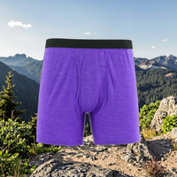 Sous-vêtements de sport pour homme en laine mérinos respirante et douce, tricotée, écologique, avec taille élastique