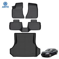 Tapis de sol intérieur 3D Tpe pour Chrysler 300 300C 2011-2024 Tapis de sol intérieur pour plateau automatique, ensembles complets, tous temps, sport, tapis de coffre