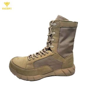 Botas tácticas para <span class=keywords><strong>hombre</strong></span> con cremallera lateral, color caqui, marrón y negro, zapatos para exteriores, botas de combate táctico - Product Image 2