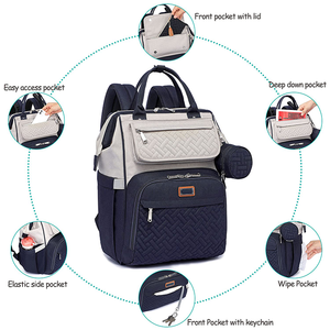 Multifonction Grand Organisateur Étanche Maman Sac à Dos Fermeture à Glissière Capacité 20-35L pour Nappy <span class=keywords><strong>Diaper</strong></span> Baby Care Travel - Product Image 2