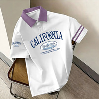 T-shirt tricoté à manches courtes style preppy avec motif lettres – L'indispensable de l'été 2026 pour les étudiants branchés