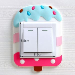 Autocollants de commutateur en silicone, décoration de chambre d'enfant, autocollants muraux 3D lumineux lavables pour la maison - Product Image 5