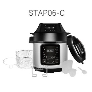 Vente en gros d'appareils ménagers de cuisine intelligents <span class=keywords><strong>multicuiseur</strong></span> à pression électrique polyvalent en acier inoxydable friteuse à <span class=keywords><strong>air</strong></span> - Product Image 2
