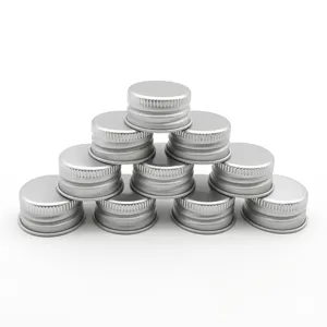 Custom Color Wholesale 24 Mm Silver Aluminum Cap 24mm Metal Screw Caps